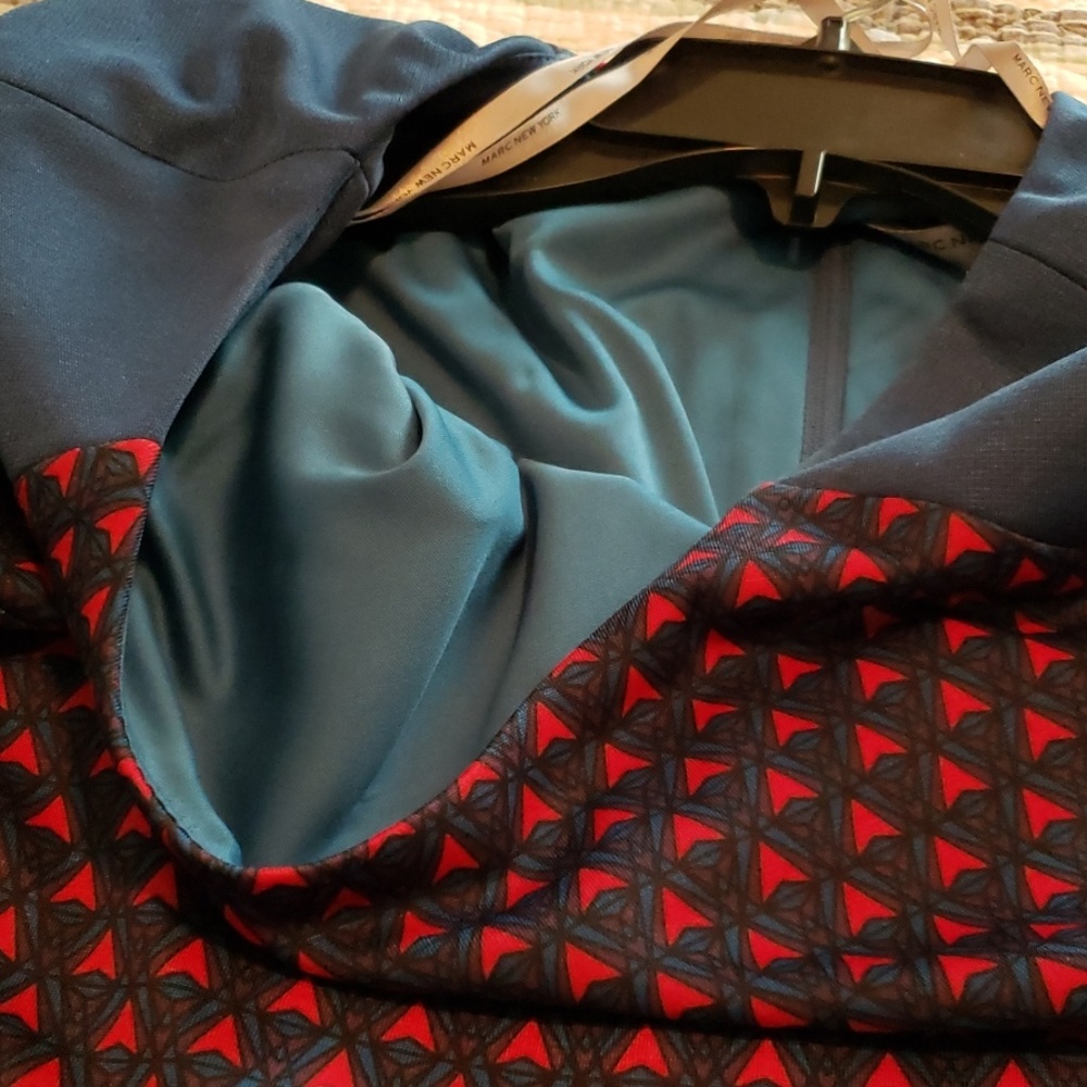 Blue and red sleeveless dress - Picture 4 of 4
